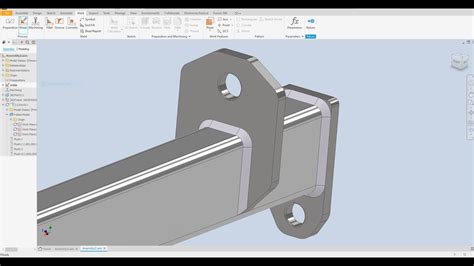 inventor 2023 Tutorial Steel welding Modeling 